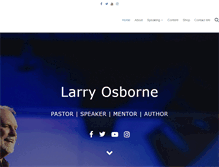 Tablet Screenshot of larryosbornelive.com